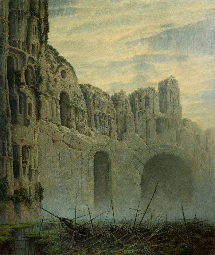 Jacek Szynkarczuk - Wrota | olej na płycie | 130x110 cm | 2025 r.