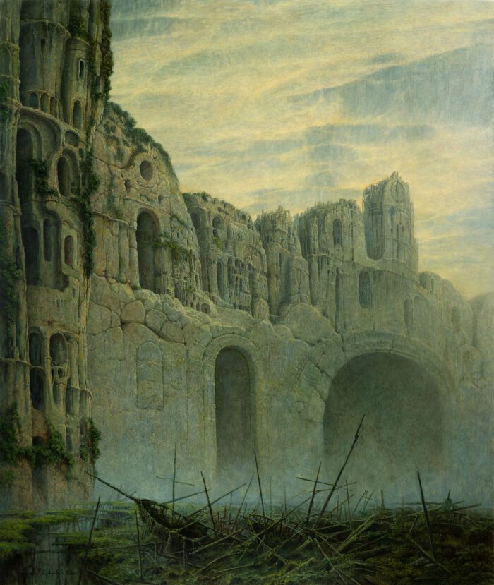 Jacek Szynkarczuk - Wrota | olej na płycie | 130x110 cm | 2025 r.
