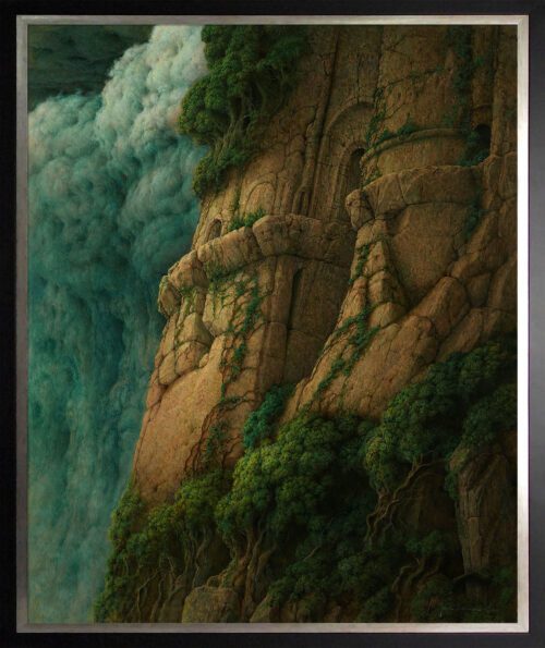 Jacek Szynkarczuk - Szlak pośród chmur | olej na płycie | 100x80 cm | 2025 r.