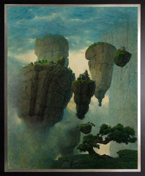 Jacek Szynkarczuk - Ostatni archipelag przed wschodem | olej na płycie | 100x80 cm | 2026 r.