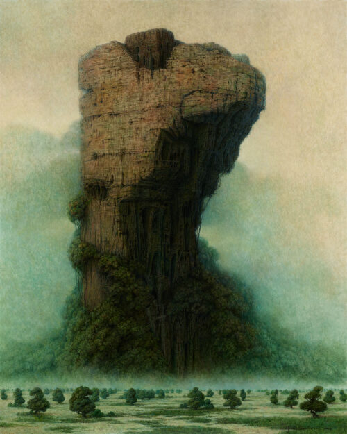 Jacek Szynkarczuk - Relikt | olej na płycie | 125x100 cm | 2026 r.