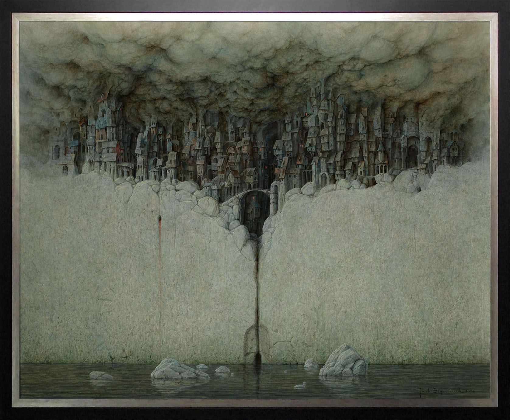 Jacek Szynkarczuk - Gomora | olej na płycie | 80x100 cm | 2026 r.